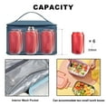 thumbnail image 5 of NOL Natural Organic Lifestyle Small Lunch Bag Mini Lunch Box Insulated Lunch Bag for Men/Women Leakproof Cooler Tote Bag Lightweight Nylon Waterproof Lunch Box For Work, Dusty blue, 5 of 8