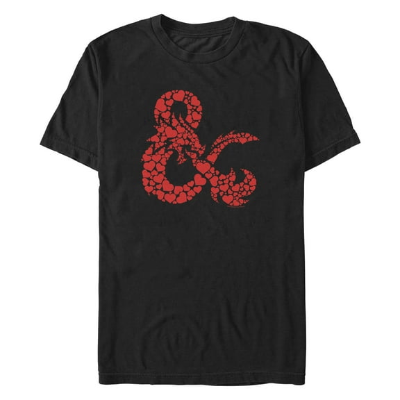 Men's Dungeons & Dragons Heart-shape Logo  Graphic T-Shirt