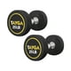 thumbnail image 1 of Par de Mancuernas Redondas Tayga 25LB de Acero y Caucho, 1 of 4