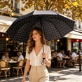 thumbnail image 6 of MMJ Umbrella UV Protection Folding Compact Sun Rain Umbrella Lightweight Windproof for Travel Commute 37.8x26.8in, 6 of 7