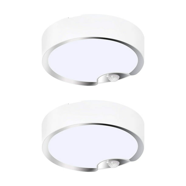 2X Luces de Techo con Sensor de Movimiento Luces de Techo LED para Interiores / Exteriores con Pilas