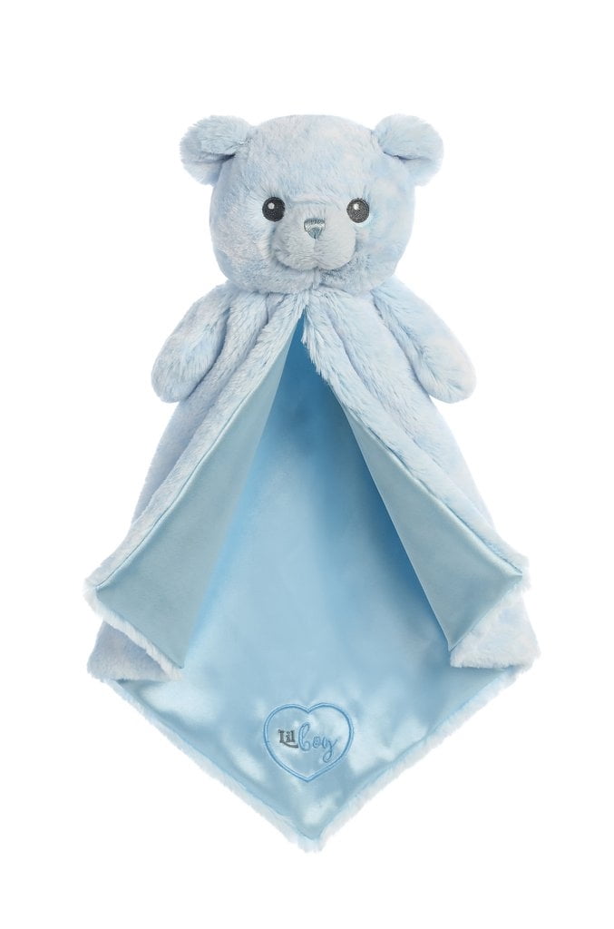 20870 16.5 Blue 16.5 Inc Aurora World Lil Boy Luvster Bear Blanket Plush