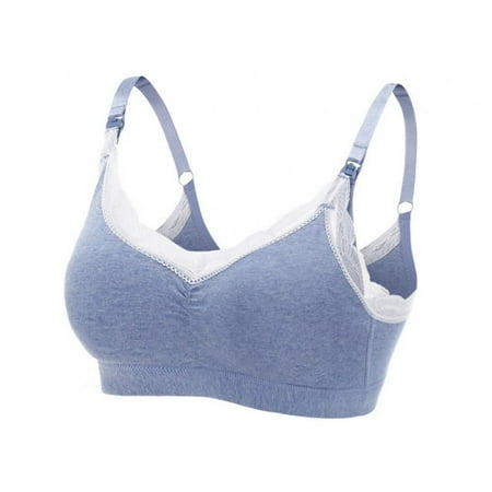

Womens Seamless Sleep Padded Nursing Bra Breastfeeding Maternity Bralette