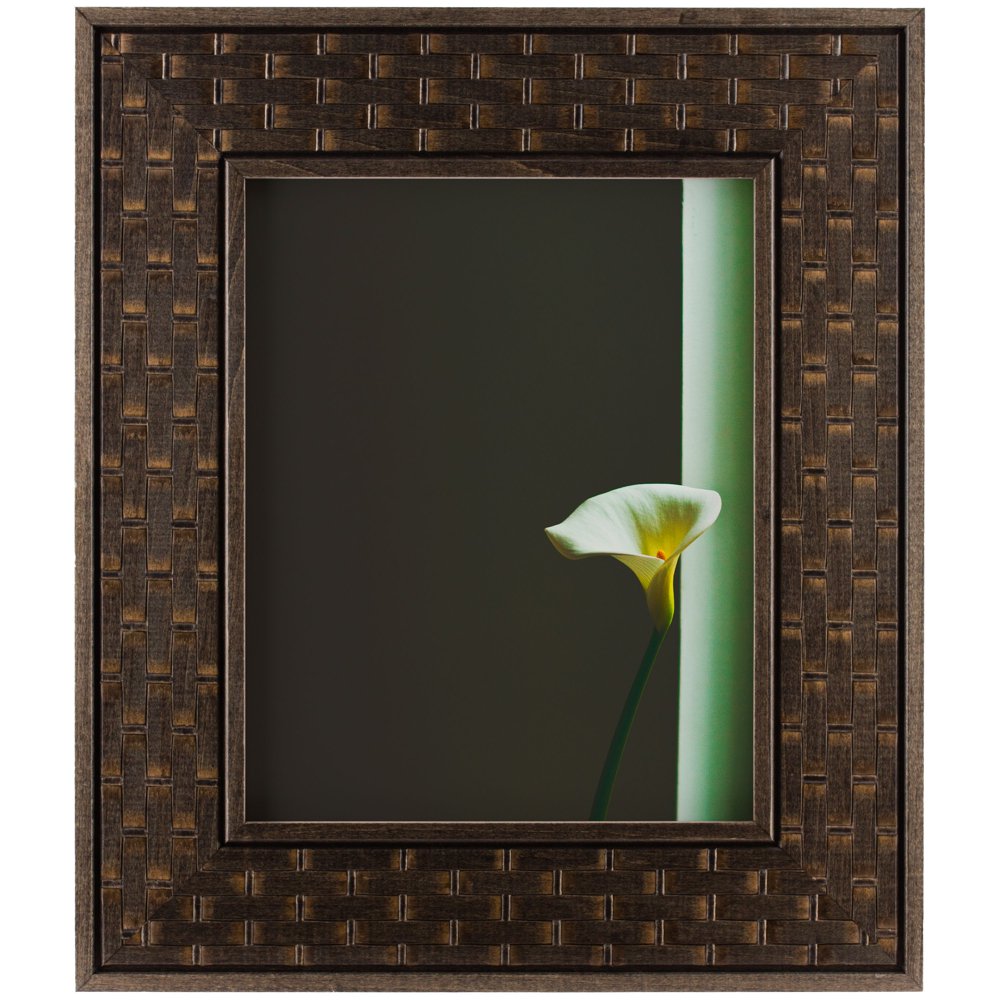 Craig Frames Russet Basket, Dark Brown Hardwood Picture Frame, 24x30
