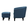 thumbnail image 6 of Convenience Concepts Take a Seat Roosevelt Accent Chair with Ottoman, Blue Fabric, 6 of 7
