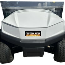 Flames/Fire Club Car Tempo Golf Cart Front Name Plate. Fits Club Car Tempo Carts. Custom Made in The USA!! (Flames w/Custom Text)