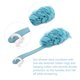 thumbnail image 5 of Toystoory Depurador de espalda de ducha de mano Mango largo Esponja de baño Malla Masaje Loofah Viaje Cuerpo Piel Cepillo de baño Baño Juegos de accesorios de baño Toystoory HA010866-00, 5 of 6