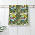 thumbnail image 5 of KLL Surfing Dinosaur Ultra Absorbent & Soft Hand Towels for Bath, Hand, Face, Gym and Spa-27.5x16in, 5 of 7