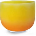 thumbnail image 2 of TOPFUND 440Hz Orange Yellow E Note 10 inch Crystal Singing Bowl Solar Plexus Chakra with Suede Stick, 2 of 7