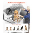 thumbnail image 4 of 50 Inch Dog Grooming Bath Tub Stainless Steel w Ramp Faucet Showerhead, 4 of 6