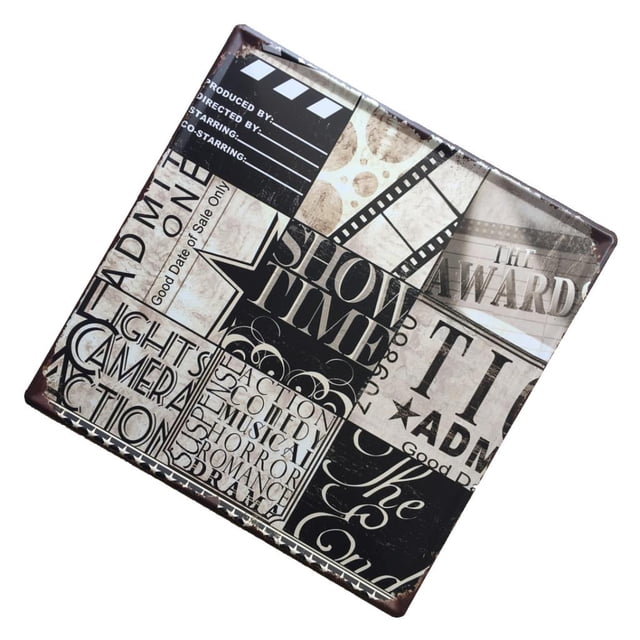 Shabby Chic Metal de cochera Para Los Hombres Decoración Para Imágenes Arte De Decoración Hoja de Hierro 06 Colco Placa de placa de hojalata