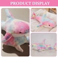 thumbnail image 2 of KAKOWELY Tiburón de peluche, animal de peluche, almohada de tiburón, juguete de tiburón de peluche, animal de peluche del océano, juguete de peluche, 2 of 5