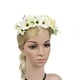 thumbnail image 3 of Diadema de flores bohemia para damas y niñas, diadema de flores, guirnalda para festivales, bodas y novias. Beige, 3 of 8