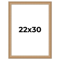 22x30 Frame Charleston Honey Brown Solid Wood Picture Frame Width 1.75 Inches | Interior Depth 0.5