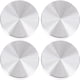 thumbnail image 1 of Adaptador de tapas de vidrio con disco circular de aluminio de 4 piezas para mesas de té de vidrio, 1 of 2
