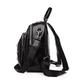 thumbnail image 5 of Mochila De Cuero Suave Simple De Moda Negro, 5 of 5