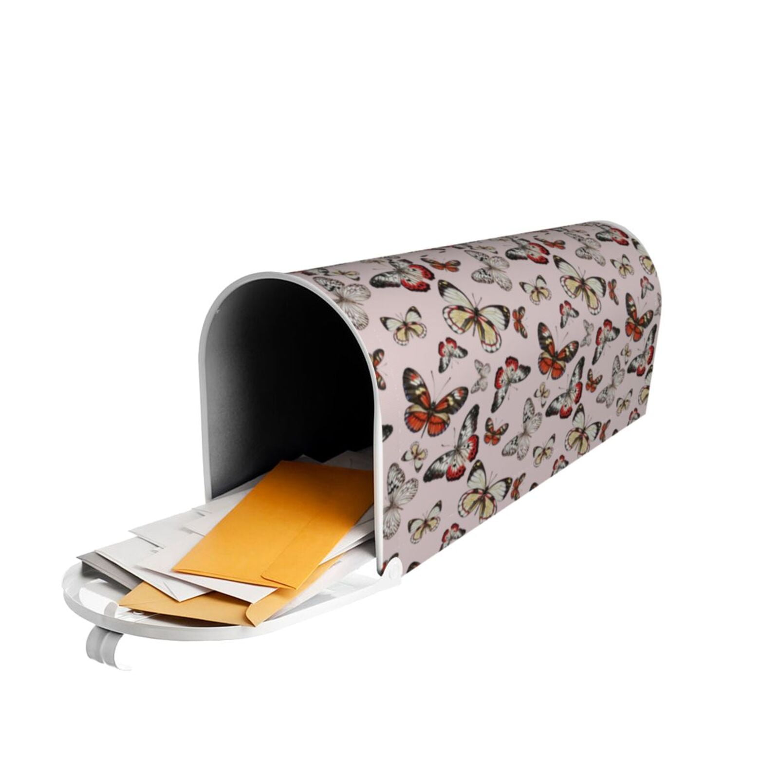 Xecao Vintage flowers for Mailbox Cover with Magnetic Strips, Waterproof and Sunscreen, Adds a Decorative Touch to Your Garden Yard-25.5x21 in
