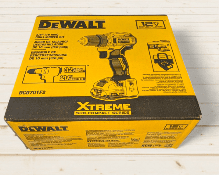 DEWALT XTREME 12V MAX 3/8-In Brushless Cordless Drill/Driver Kit (DCD701F2) | Compact, Powerful, and Built to Last