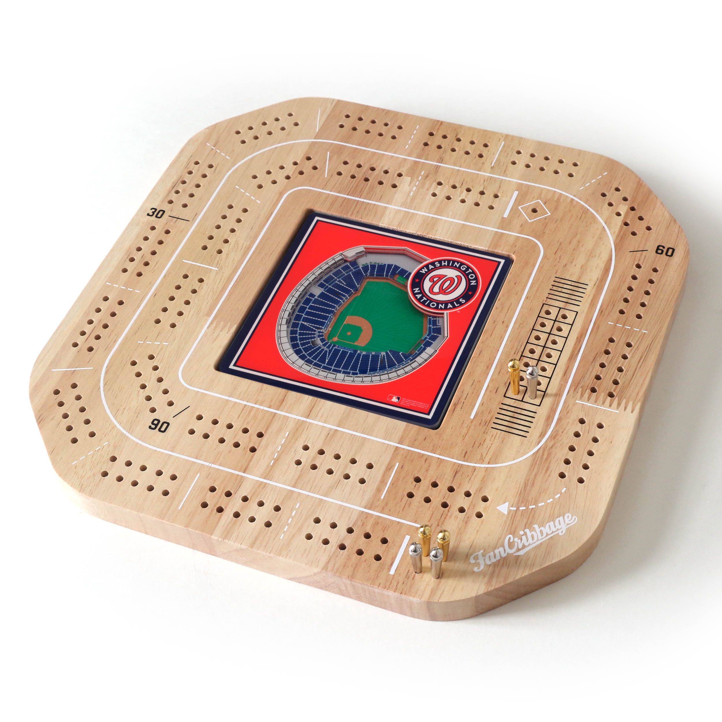 YouTheFan MLB Washington Nationals Stadiumview Cribbage