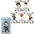 thumbnail image 2 of BKER Halloween & Pumpkin Resin 1 5 PCS Halloween Mini Figures With Pocket Card Mini Figurines Greeting Card Bulk For Halloweens Party Classroom, 2 of 5