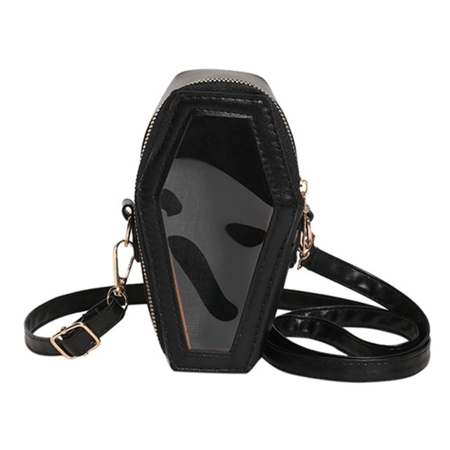 Bolso cruzado para mujer bolso de viaje transparente a la moda creativo PVC + Pu correas de hombro ajustables cierre de cremallera bolso de mano