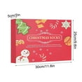 BINGTAOHU Sock Christmas Advent Calendar 2024 24 Of Day Countdown