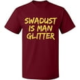 thumbnail image 2 of OXI T-Shirt - Swadust is Man Glitter, Basic Casual T-Shirt for Men's and Women Fleece T-Shirt Short Sleeve - Cardinal Red Small, 2 of 3