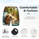thumbnail image 3 of Balery Lazy Home Style Guinea Pig Bañador para hombre, shorts de playa de secado rápido con entrepierna y forro de compresión-3X-Large, 3 of 6