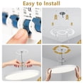 thumbnail image 7 of 6PK 12 Inch Dimmable LED Flush Mount Ceiling Light, 2700K-6500K Adjustable,24W 2880LM Modern Ultra Thin Flat Round Fixtures for Low Ceiling Bedroom Kitchen Hallway Basement Closet,White, 7 of 7