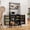 58'' & 2 Doors-Black, variant on 47” Kitchen Pantry Cabinet, Cabinets with Doors & Adjustable Shelves, Buffet Cupboards Sideboard