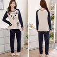 thumbnail image 4 of CNKOO Promotion Clearance!Cartoon Printed Sleepwear Set Long Sleeve Women Pajamas Set Soft Loose Home Clothes, 4 of 6