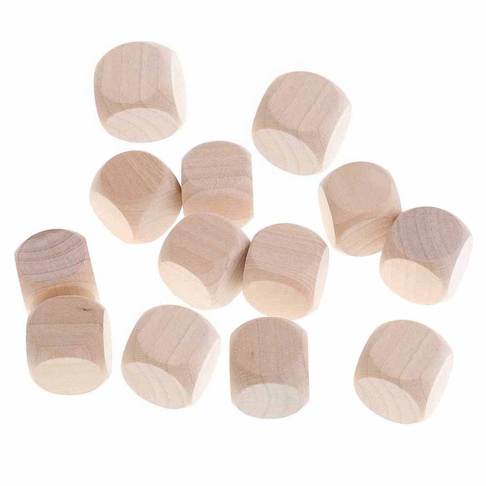 Details about   DIY Printing 20mm Engraving 6 Sided Blank Dice Wood Cube Dices Wood Dice 