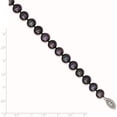 thumbnail image 3 of Sterling Silver Rhod-Plated 8-9mm Black Fwc Pearl Necklace Made In Canada qh5156-18, 3 of 6