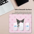 thumbnail image 5 of Kuromi and My Melody Mouse Pad, Computer Mouse Mat, Waterproof Non-Slip Rubber Base MousePads for Office Laptop 7.9 x 9.5 in, 5 of 8