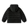 thumbnail image 5 of Jalioing Puffer Jacket for Kids Winter Lightweight Long Sleeve Zipper Up Thermal Coat Solid Color Hooded Puffy Outerwear, 5 of 7