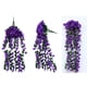 thumbnail image 4 of Artificial Violet Rattan Hanging Orchid Basket | Silk Simulation Flower Vine | Lifelike Wall Décor for Living Room Balcony Home | 90 cm Long | 2-5 cm Flowers | 1 Piece, 4 of 7