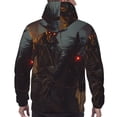 thumbnail image 7 of Daiia Cool Skull Western Cowboy for Men's Fashion Hoodies & Sweatshirts with Kangaroo Pocket Hooded Sweatshirt Breathable & Moisture Wicking-Small, 7 of 7