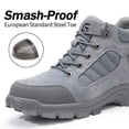 thumbnail image 2 of LAoutun Steel Toe Boots for Men High-top Safety Work Boots Comfort Construction Boots, 2 of 6