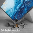 thumbnail image 4 of KOMI Slim case pour Galaxy Tab A9+ A9 Plus (Modèle 2023: Sm-X210/x215/x216) Étui Intelligent en Cuir à Rabat 3 Volets Fonction Support étui Arrière Rigide en PC, 4 of 5