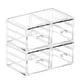 thumbnail image 1 of Pack of 2 Acrylic Countertop Stackable Drawers Bathroom Cabinet Organizer Clear Organizing Bins For Cosmetics Organizer Jewelry Hair Accessories Nail Polish Make up Marker Pen Medicine Storage, 1 of 5