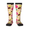 thumbnail image 1 of Fotbe Donuts Calcetas Divertidas Estampadas para Hombre y Mujer, Calcetas de Algodón hasta la Rodilla para Caminar, Correr, Enfermería y Embarazo, 1 of 6