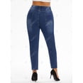thumbnail image 4 of Jeans Flacos Talla Extra Deshilachados Rosegal  Vaqueros de talla grande, 4 of 5