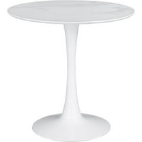 Coaster Company 30" Wooden Round Outdoor Bistro Table with Table, White