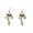 B, variant on harmtty 1 Pair Drop Earrings Piercing Exquisite Bright Color Green Leaves Faux Pearls Hook Earrings Jewelry Gift