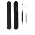 thumbnail image 2 of Jumpingount Removedor de cera de los oídos giratorio de 360 ​​°, palillos para el cuidado de la salud con bolsa de almacenamiento, herramienta de cuidado de los oídos Negro Jumpingount CE014073-02B, 2 of 6