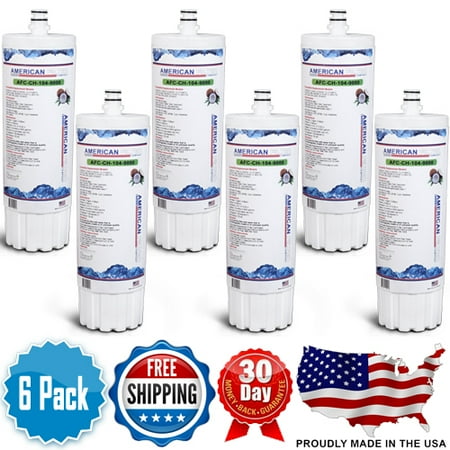 

NuCalgon® 462220 Comparable Water Filters (made by American Filter Company™ Model number AFC-CH-104-9000) Made in U.S.A - 6 Filters