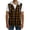 Army Green, variant on Men's Two-Layer Buffalo Plaid Hooded Vest Zip-Up Sleeveless Hoodie, Casual Checkered Streetwear with Chest Pocket, 2 in 1 Design Top for Daily & Fashion Trendy Wear