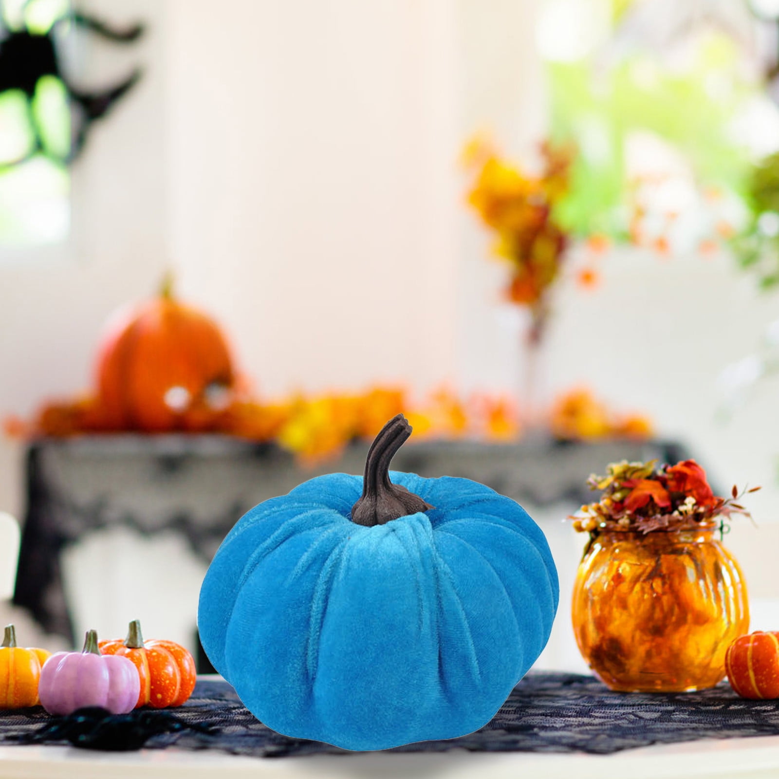 AELS Lot De 3 Citrouilles Artificielles Modernes En Céramique Pour Décoration D'intérieur