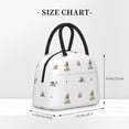 thumbnail image 2 of Balery Rabbit Blowing Dandelions Bolsa de Almuerzo para Mujeres, Caja de Almuerzo, Bolsa de Almuerzo Pequeña Impermeable, Tote de Almuerzo Reutilizable con Gran Capacidad, 2 of 6