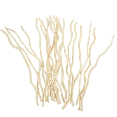 UPOUART DIY Craft Sticks Wood Sticks White 20Pcs